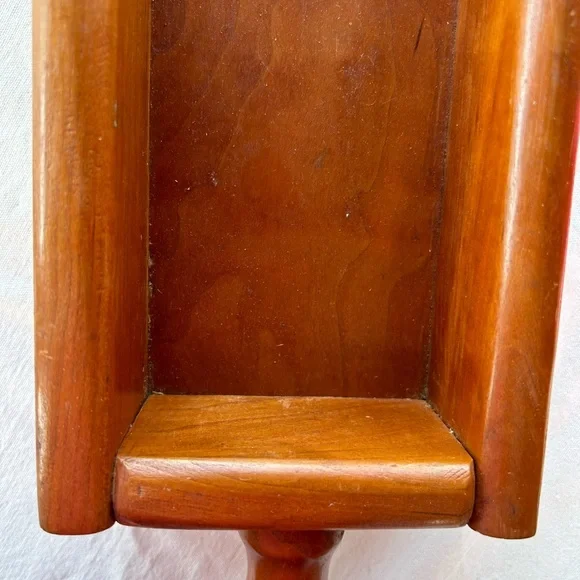 Vintage MCM wood flour or grain scoop wall sconce, farmhouse, country, farm - Picture 3 of 6